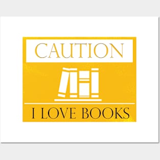 CAUTION BOOK Posters and Art